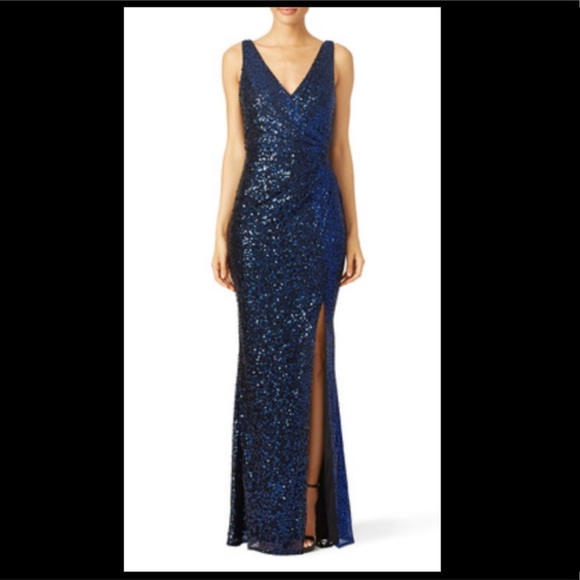 Badgley Mischka Ombré Astor Gown - Picture 3 of 3